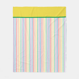 Regenbogen gestreift fleecedecke