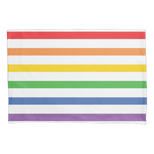 Regenbogen-gestreifter Kissen-Kasten Kissenbezug
