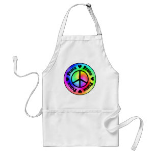 Regenbogen-gewundene Friedens-u. Liebe-Schürze Schürze