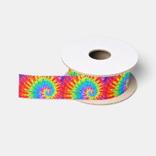 Regenbogen-gewundene gefärbte Krawatte Satinband