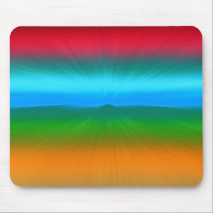 Regenbogen gezoomte Streifen Mousepad