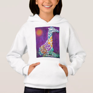 Regenbogen-Giraffe Hoodie