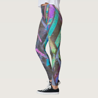 Regenbogen-Gitter Sunstone Leggings