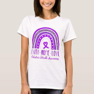 Regenbogen Glaube Hoffnung Liebe Kinder-Schlaganfa T-Shirt