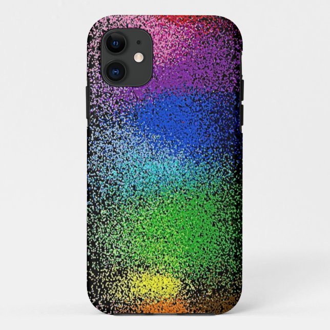 Regenbogen-Glitter iphone 5 Fall Case-Mate iPhone Hülle (Rückseite)