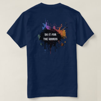 Regenbogen-Glitter-Tropfen für die Wörter-Shirts T-Shirt