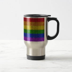 Regenbogen-Glitzer Gradient Reisebecher