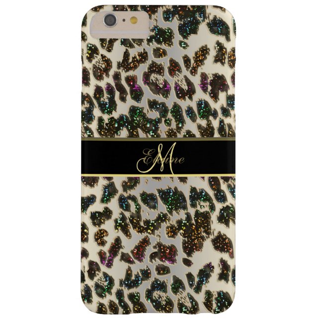 Regenbogen-Glitzer-Leopard iPhone 6 Plusfall Case-Mate iPhone Hülle (Rückseite)