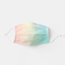 Regenbogen Glitzer, Pfirsich, Gelb, Grün