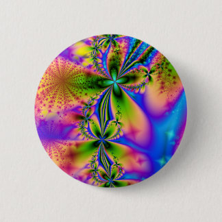 Regenbogen-Glitzern-Knopf Button