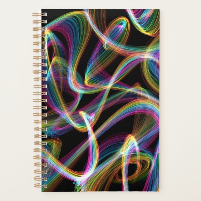 Regenbogen-Glowstick-Lichtmalerei : Planer (Vorderseite)