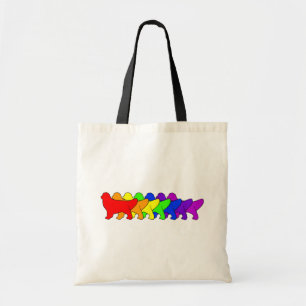 Regenbogen golden tragetasche