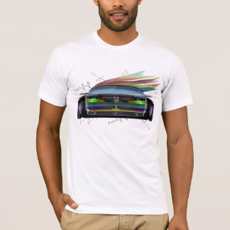 Regenbogen-grelles Konzept-Auto T-Shirt