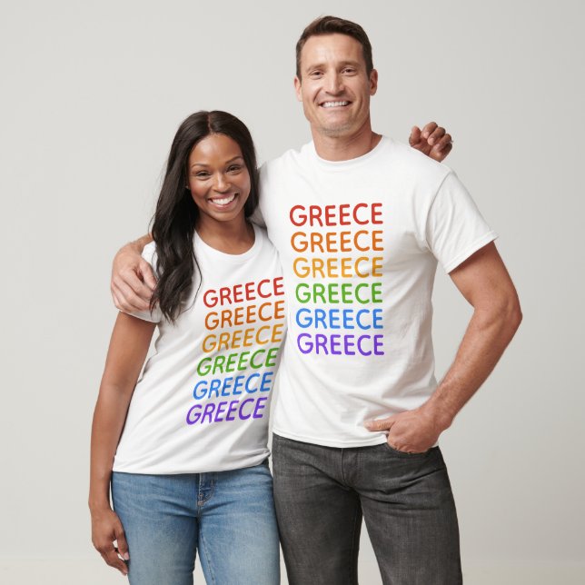 Regenbogen Griechenland Shirts und Jacken (Unisex)