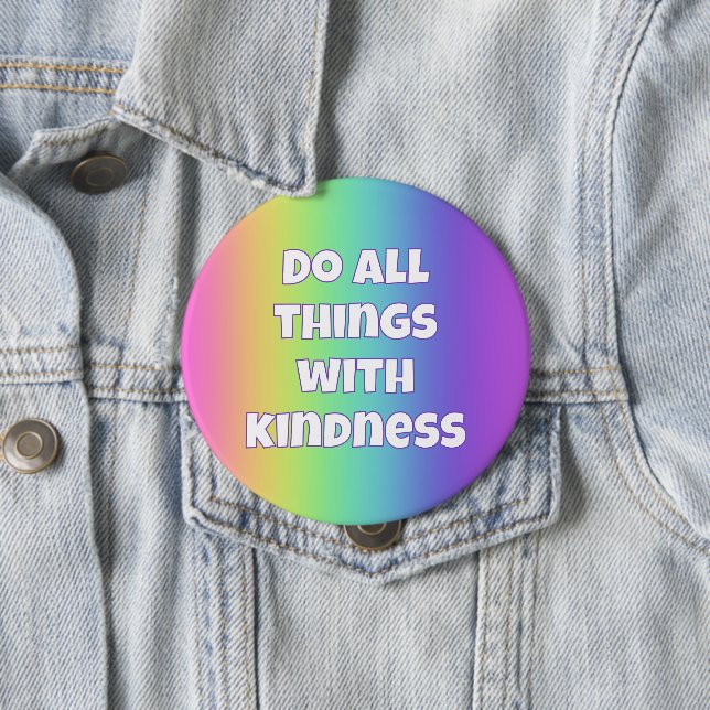 Regenbogen-Güte-Button Button (Beispiel)