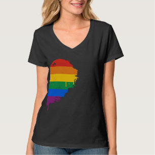 REGENBOGEN-HALBES HERZ-RECHT - .PNG T-Shirt