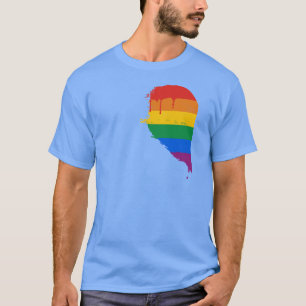 REGENBOGEN-HALBES HERZ VERLASSEN - .PNG T-Shirt