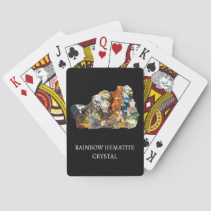 Regenbogen-Hämatit-Kristall – Mystische Edelsteink Spielkarten