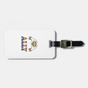 Regenbogen Hände Herz Vintage Pride Shirt Design Gepäckanhänger