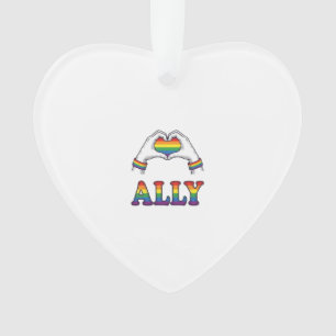 Regenbogen Hände Herz Vintage Pride Shirt Design Ornament