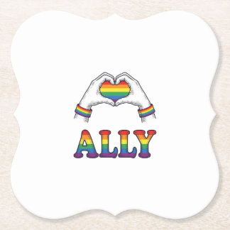 Regenbogen Hände Herz Vintage Pride Shirt Design Untersetzer