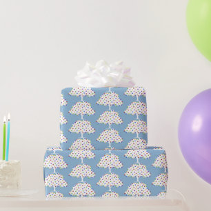Regenbogen-Herz-Fruchtbäume Geschenkpapier
