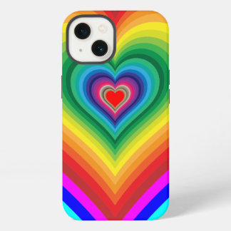 Regenbogen-Herz-Handyhülle iPhone Hülle