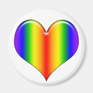 Regenbogen-Herz-Magnet Magnet