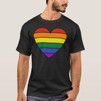 Regenbogen-Herz T-Shirt