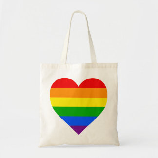"REGENBOGEN-HERZ " TRAGETASCHE