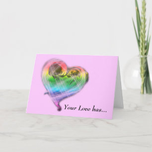 Regenbogen-Herz-Valentinstag-Karte (LGBTQ) Feiertagskarte