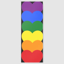 Regenbogen-Herzen-Lesezeichen