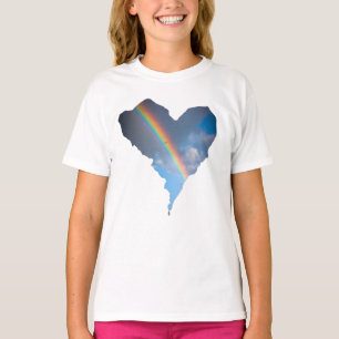 Regenbogen-Himmel-Herz-Tragetasche   Träumerische  T-Shirt