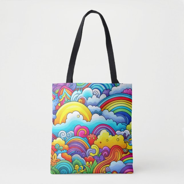 Regenbogen-Hintergründe Tasche (Vorderseite)