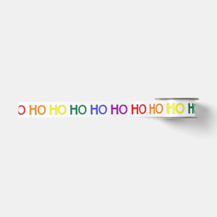 Regenbogen Ho Ho Ho Band Satinband