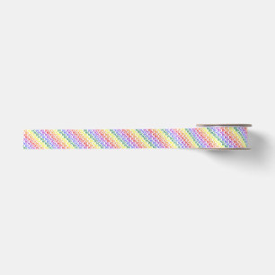 Regenbogen Ho Ho Ho Musterband Satinband