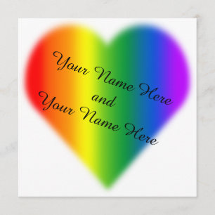 Regenbogen Hochzeitseinladungen Karten für gleichg