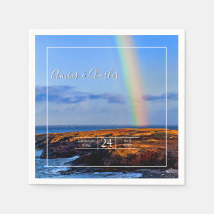 Regenbogen, Hoffnung und Glück, Hochzeit Serviette
