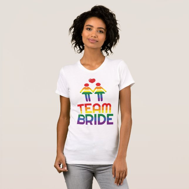 Regenbogen-homosexuelle Heirat-T - Shirts für (Vorne ganz)