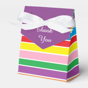 Regenbogen Horizontale Streifen Danke Geschenkschachtel