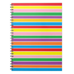 Regenbogen-Horizontale Streifen Notizblock
