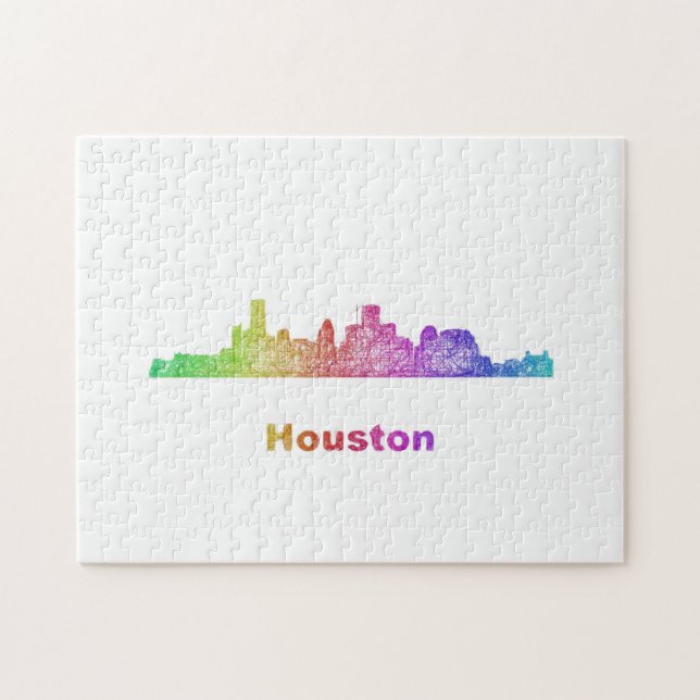 Regenbogen-Houston-Skyline (Horizontal)