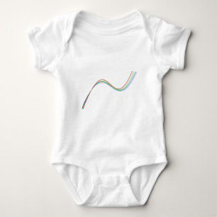 Regenbogen-Hyperbel Baby Strampler