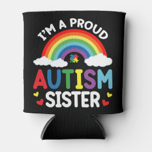 Regenbogen Ich bin eine stolze Autismus-Schwester Dosenkühler