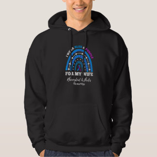 Regenbogen Ich Trage Blau Lila Frau Rheumatoide Ar Hoodie
