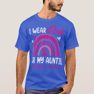 Regenbogen Ich trage Rosa für meine Tante Brustkre T-Shirt