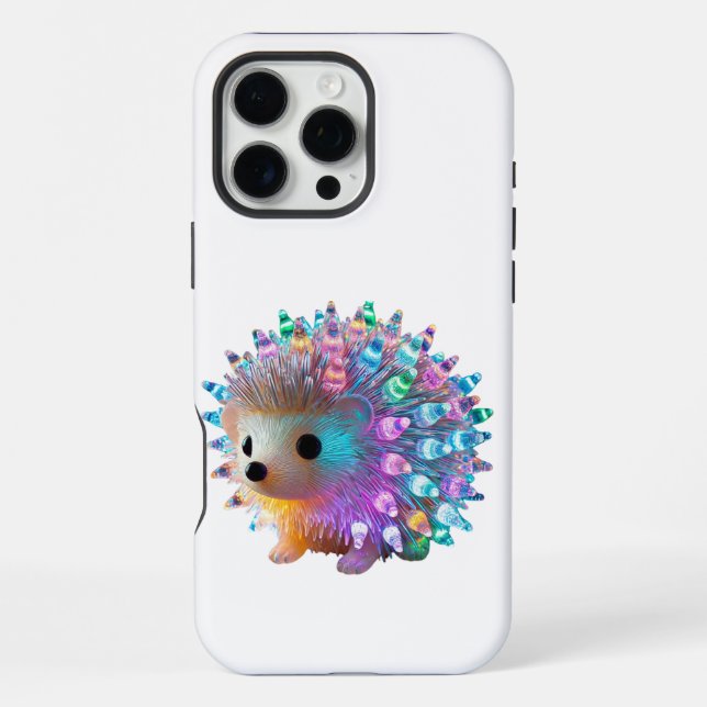 Regenbogen-Igel-Wonne iPhone 16 Pro Max Hülle (Rückseite)