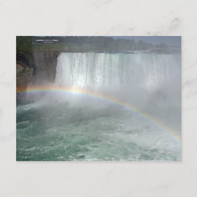 Regenbogen im Fall Niagara Postkarte (Vorderseite)