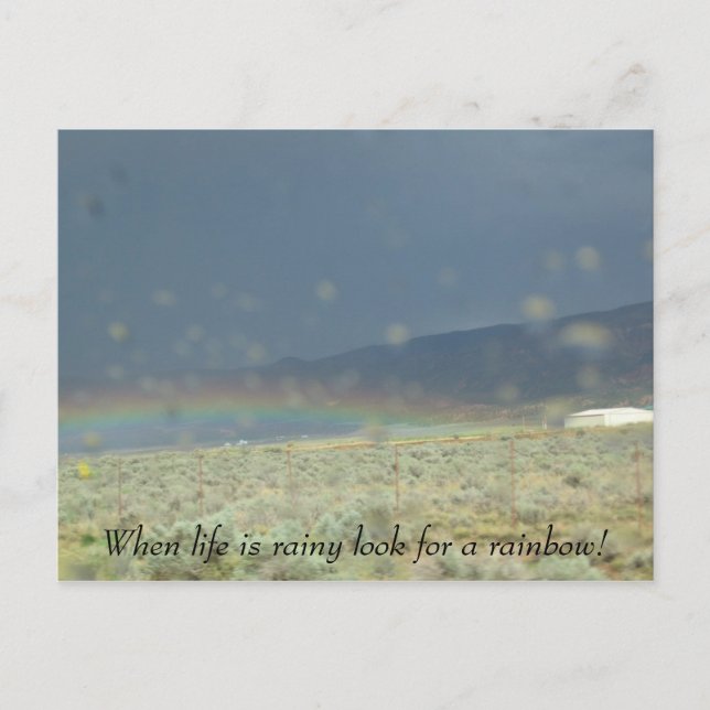 Regenbogen im Leben. Postkarte (Vorderseite)