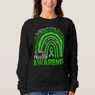 Regenbogen im Mai tragen grünes Band für die psych Sweatshirt